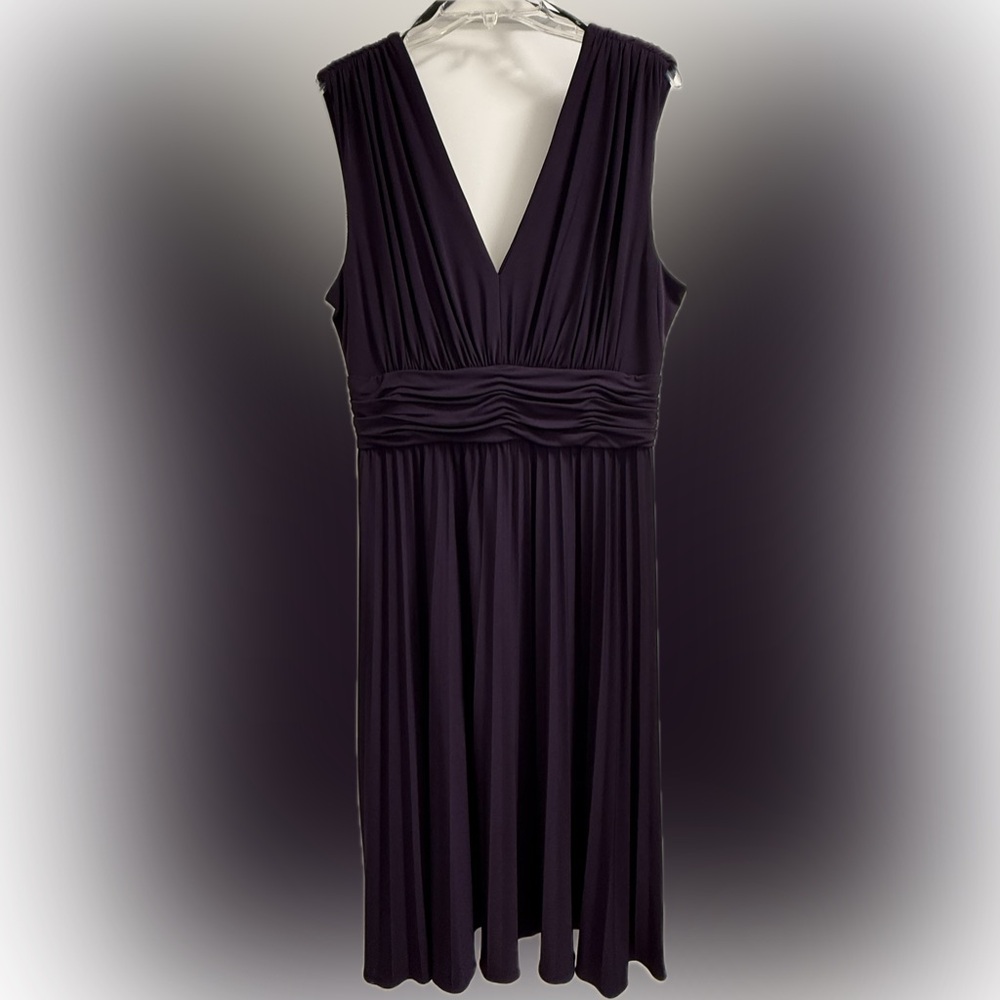 Maggy London Purple Sleeveless Dress